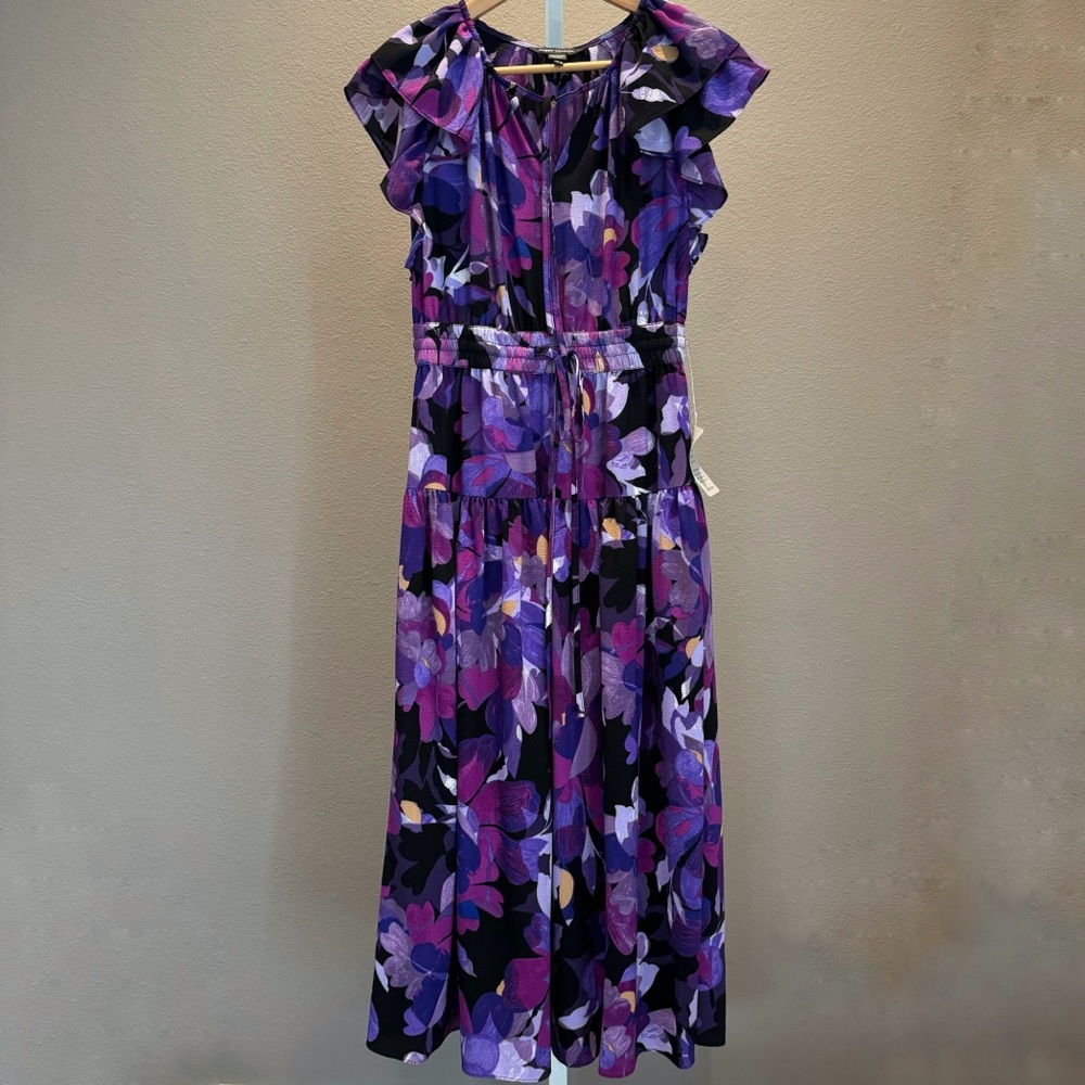 Maggy London Purple Floral Dress - Size 6